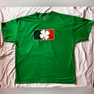 Celebrate 3XL 100%cotton short sleeve green T-shirt NWOTG Shamrock screen print